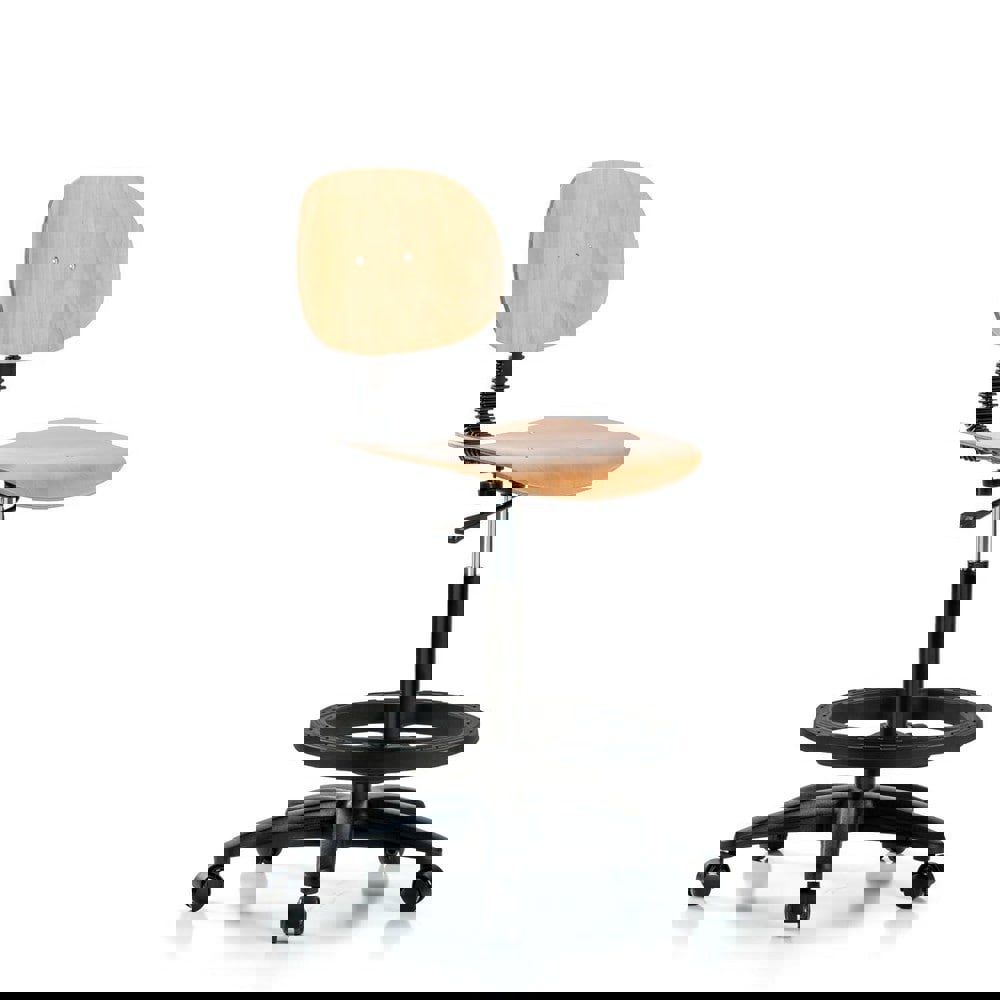 Task Chair: Wood, Natural