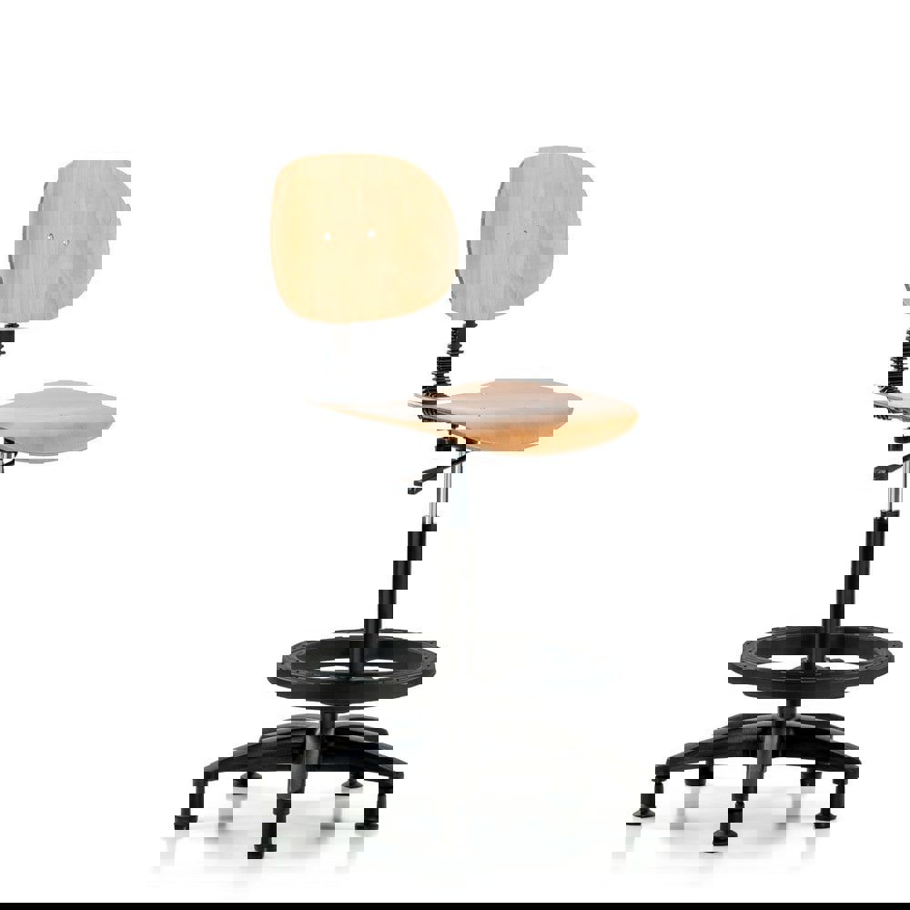 Task Chair: Wood, Natural