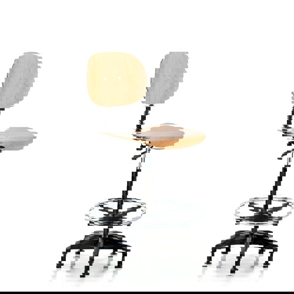 Task Chair: Wood, Natural