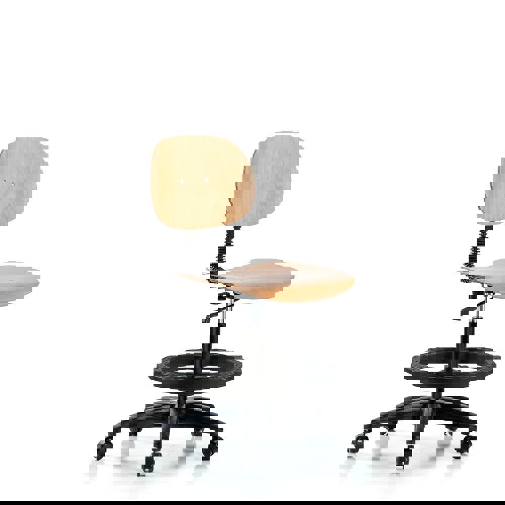 Task Chair: Wood, Natural