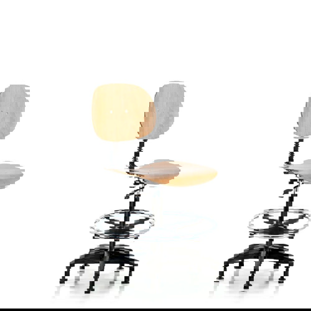 Task Chair: Wood, Natural