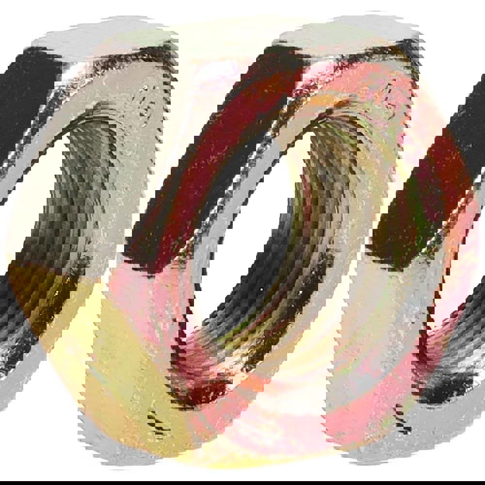 Hex Nut: 7/8-9, Grade 8 Steel, Zinc Yellow Dichromate Finish