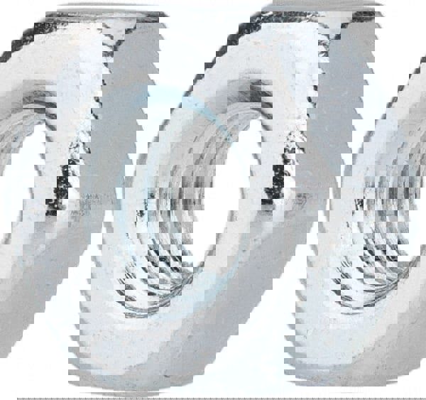 Hex Nut: 1/4-20, Grade 5 Steel, Zinc Finish