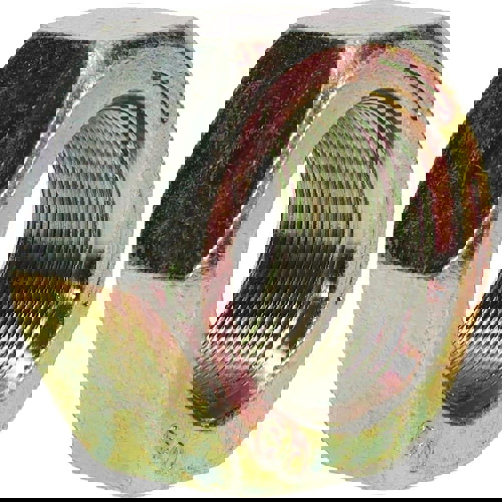 Hex Nut: 1-1/4-12, Grade SAE J995 Grade 8 Steel, Yellow Zinc Dichromate Finish