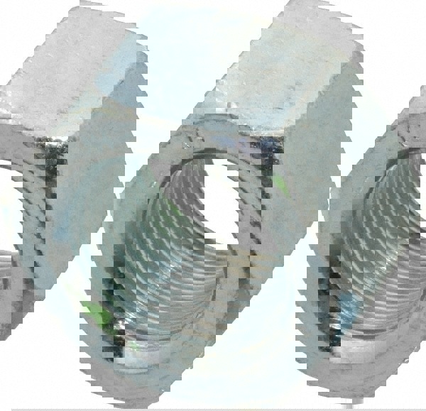 Hex Nut: 1-14, Grade SAE J995 Grade 5 Steel, Zinc Finish
