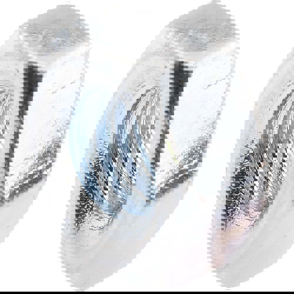 Hex Nut: M6 x 1, Class 8 Steel, Zinc-Plated