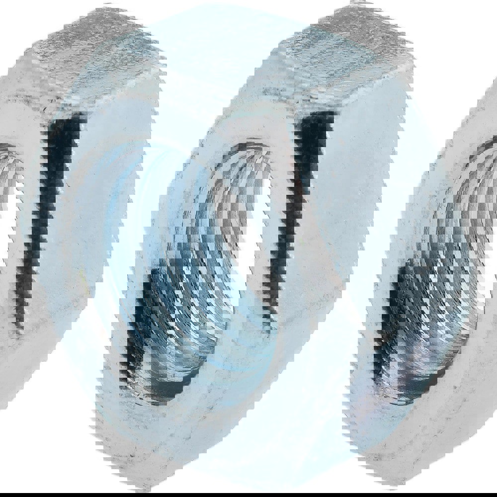 Hex Nut: M12 x 1.75, Class 8 Steel, Zinc-Plated