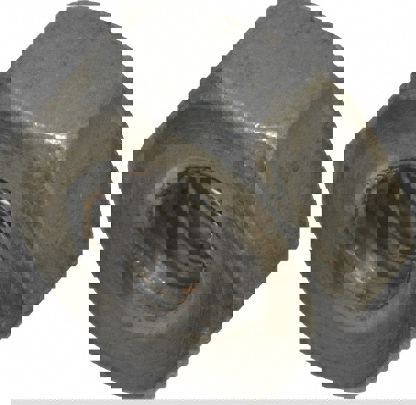 Heavy Hex Nut: 1/4-20, Grade 2 Steel, Bright/Uncoated Finish