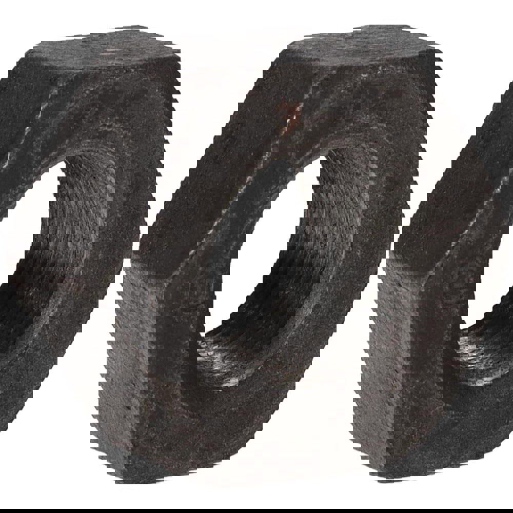 Heavy Hex Nut: 1-8, Grade 2 Steel, Bright/Uncoated Finish