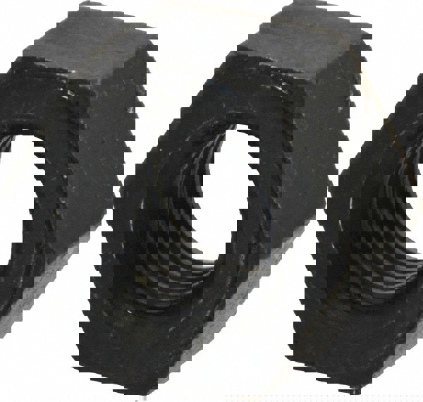 Heavy Hex Nut: 9/16-12, Grade A194 Grade 2H Steel, Bright/Uncoated Finish