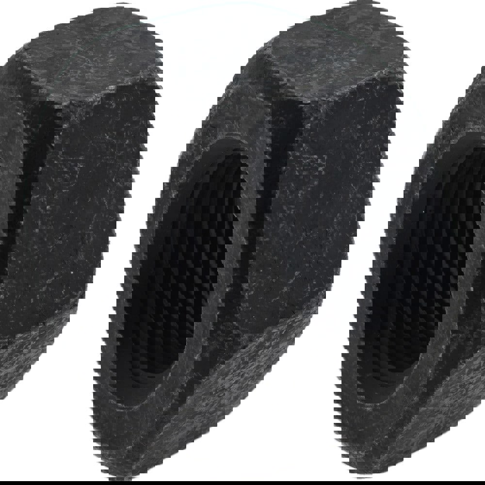 Heavy Hex Nut: 1-1/8-8, Grade A194 Grade 2H Steel, Bright/Uncoated Finish