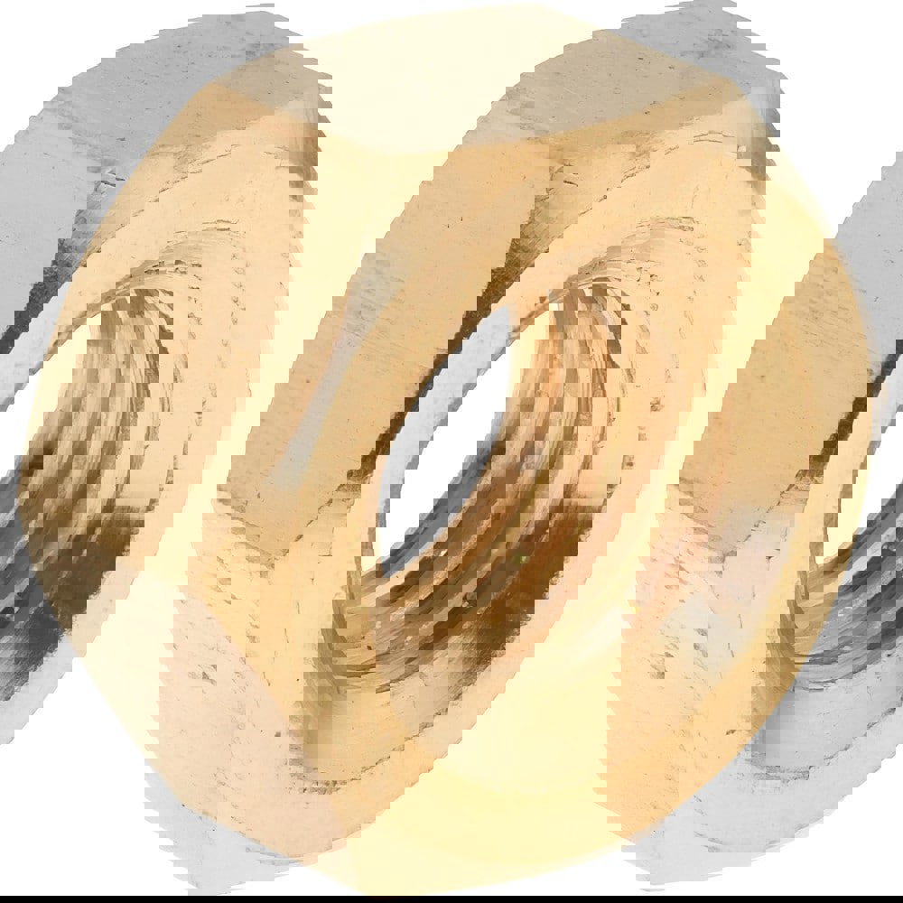 Hex Nut: 5/16-18, Brass, Uncoated