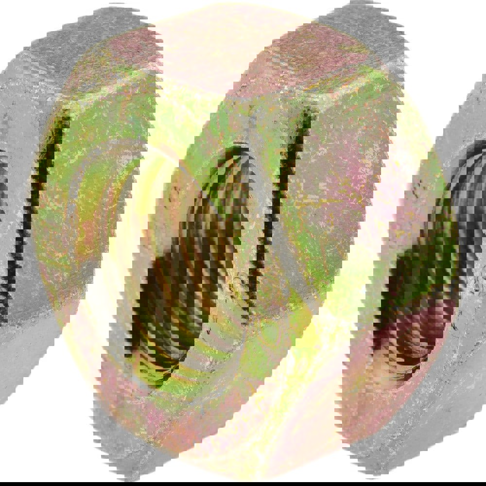 Heavy Hex Nut: 1/2-13, Grade A194 Grade 2H Steel, Yellow Zinc Dichromate Finish