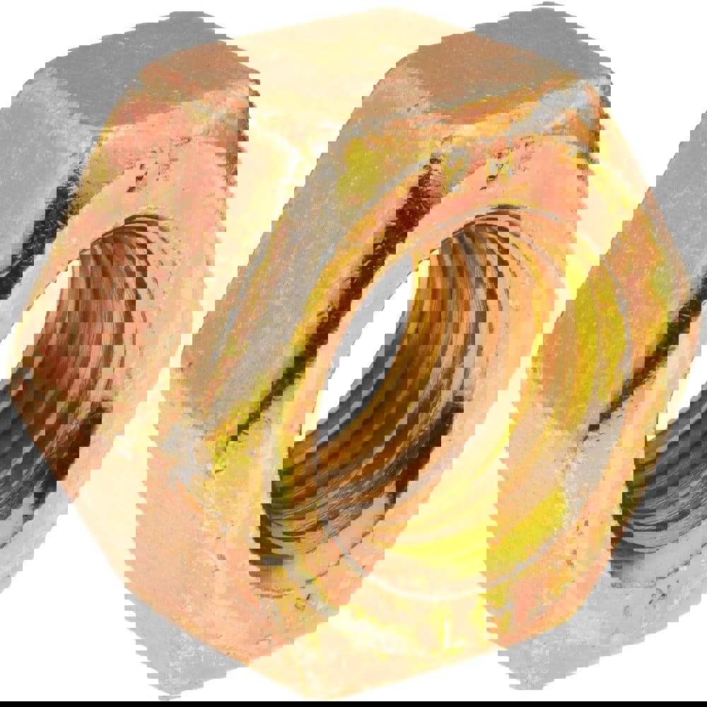 Heavy Hex Nut: 3/4-10, Grade A194 Grade 2H Steel, Yellow Zinc Dichromate Finish