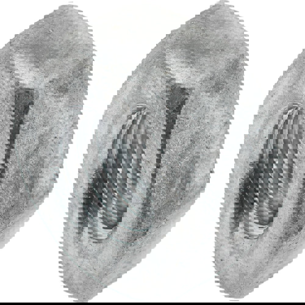 Heavy Hex Nut: 1/2-13, Grade A563 Grade DH Steel, Hot-Dipped Galvanized Finish