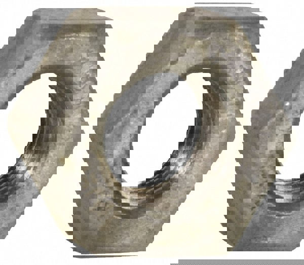 Heavy Hex Nut: 1-1/4-7, Grade A563 Grade DH Steel, Hot-Dipped Galvanized Finish
