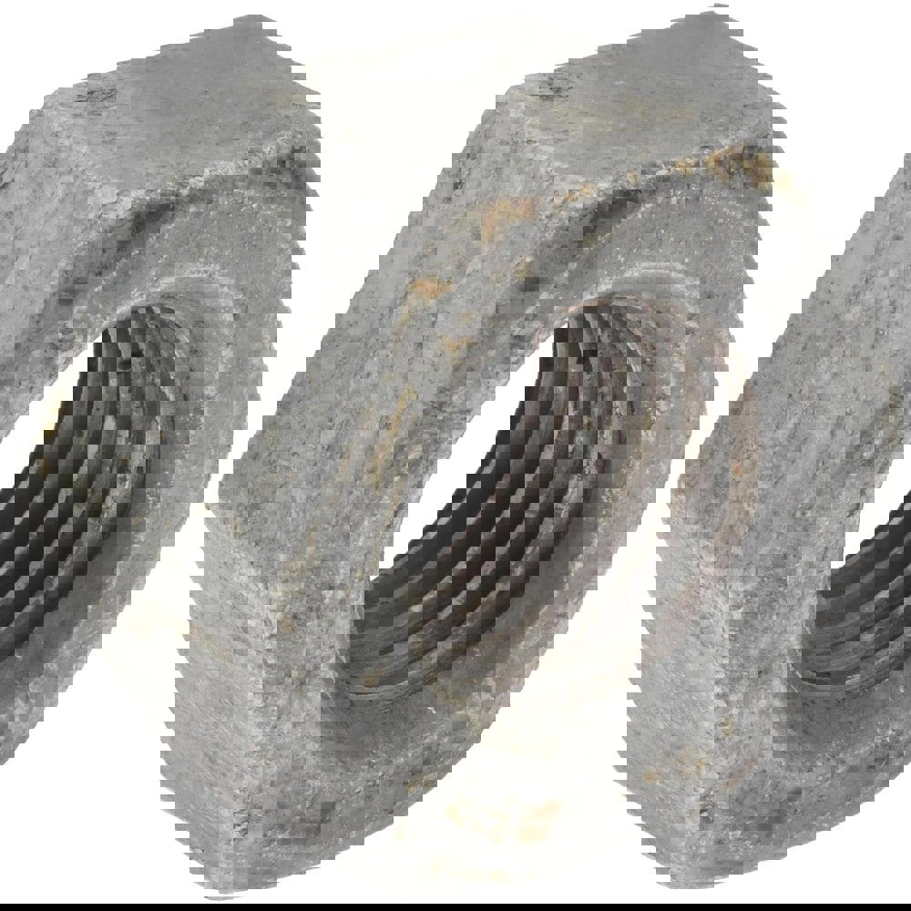 Heavy Hex Nut: 5/8-11, Grade A194 Grade 2H Steel, Galvanized Finish