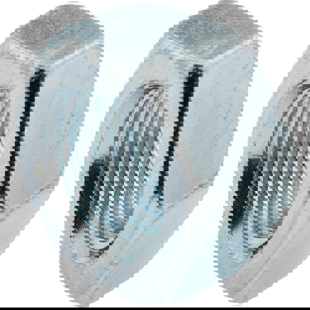 Hex Nut: 3/4-10, Grade 2 Steel, Zinc-Plated