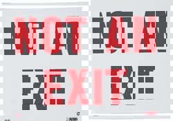 Security & Admittance Sign: Rectangle, 