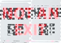 Security & Admittance Sign: Rectangle, 