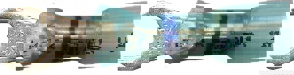 Standard Fork Terminal: Blue, Polyolefin, Partially Insulated, #10 Stud