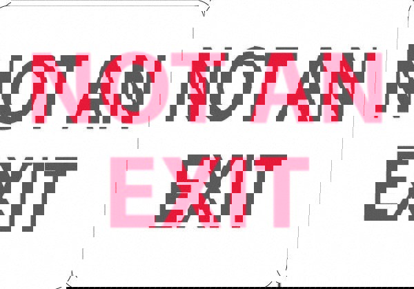 Security & Admittance Sign: Rectangle, 