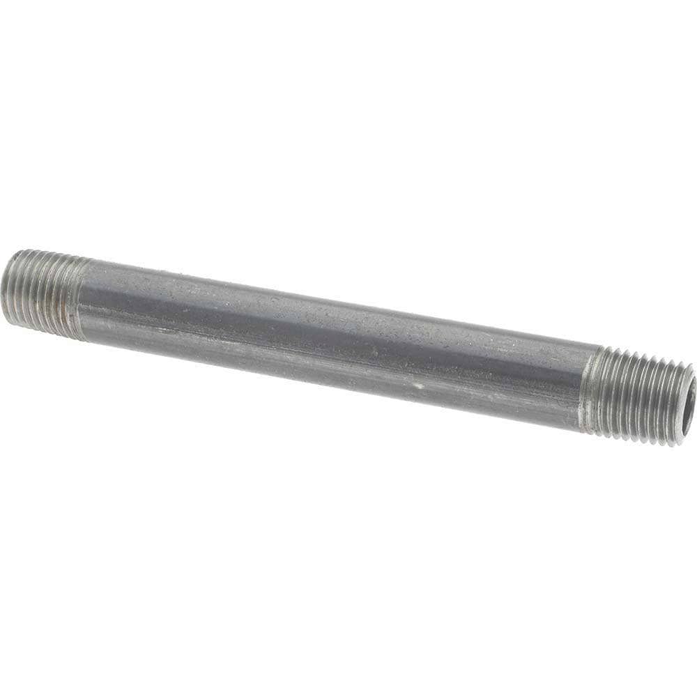 Black Pipe Nipple: 1/4