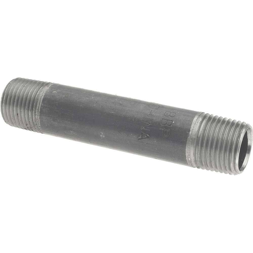 Black Pipe Nipple: 1/2