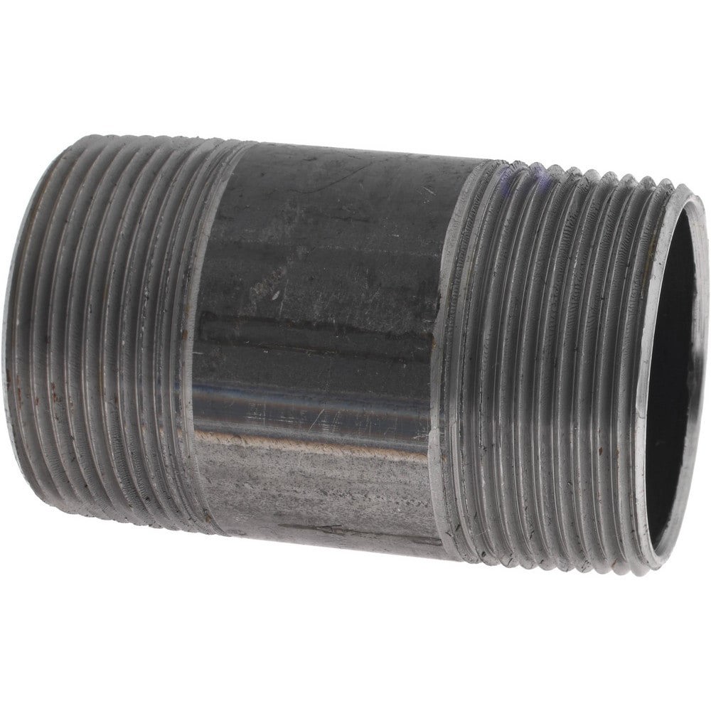Black Pipe Nipple: 1-1/2