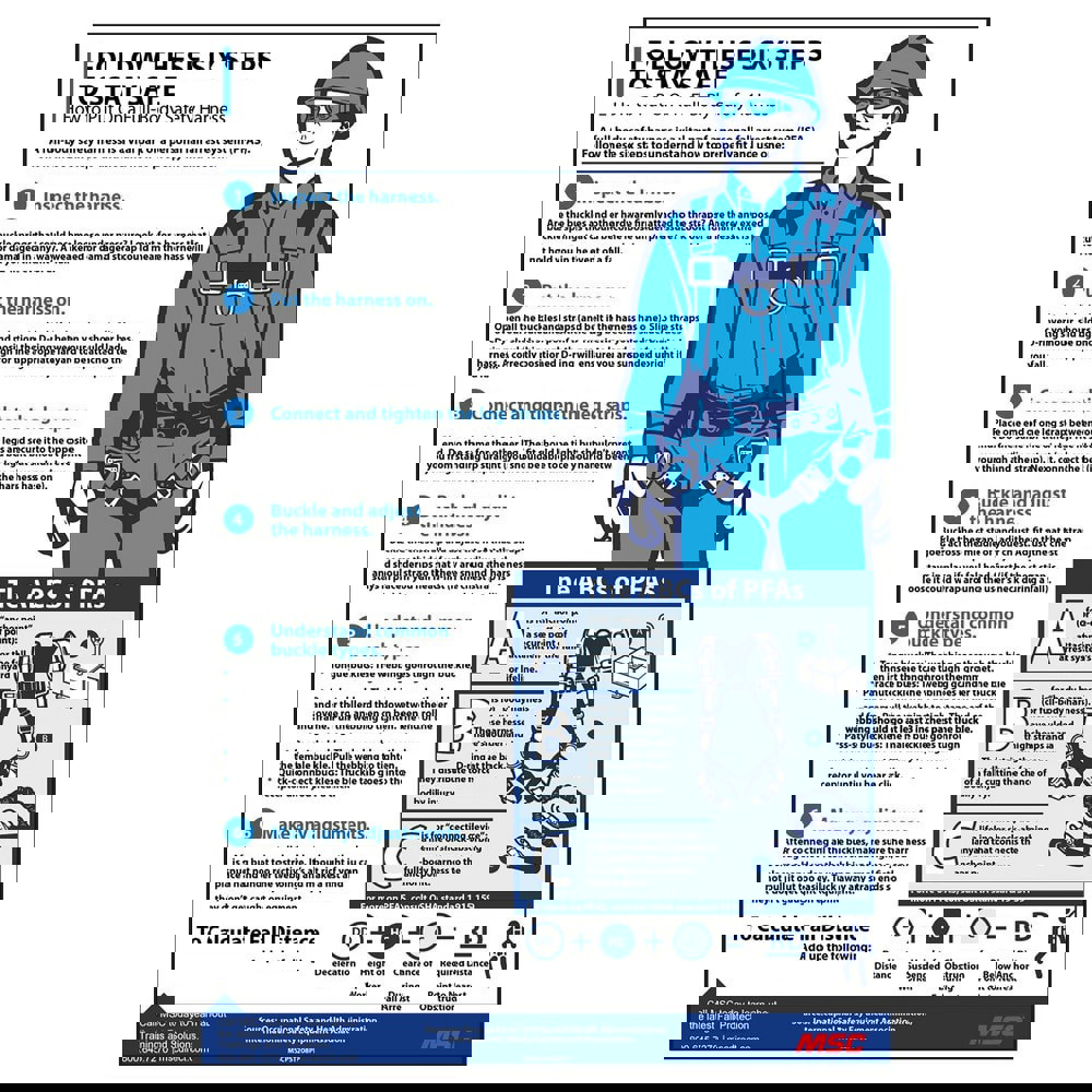 Training & Safety Awareness Posters; Training Program Title: Fall Protection ; Message: Fall Protection