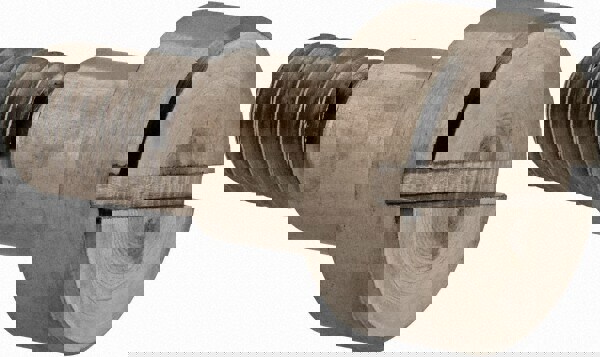 Shoulder Screw: 12 mm Shoulder Dia, 12 mm Shoulder Length, M10x1.50, 18-8 & 303, Stainless Steel, Slotted