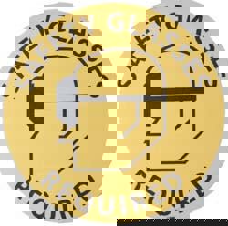 Accident Prevention Adhesive Backed Floor Sign: Round, Vinyl, ''SAFETY GLASSES REQUIRED''