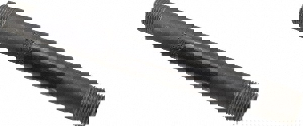 Black Pipe Nipple: 3/8