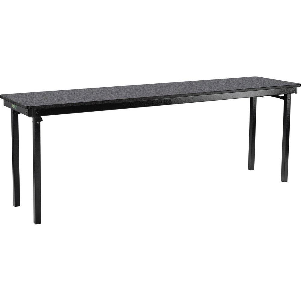Folding Tables; Overall Width (Inch): 18 ; Overall Height (Inch): 29 ; Overall Length: 96.00in ; Work Surface Orientation: Flat ; Shape: Rectangle ; Foot Type: Glide