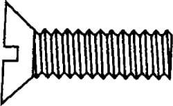 Machine Screw: Flat Head, Slotted