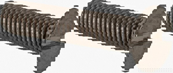 Machine Screw: M5x0.8 x 25.00 mm OAL, Flat Head, Slotted