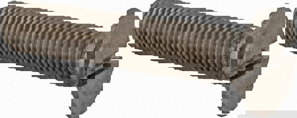 Machine Screw: M12x1.75 x 65.00 mm OAL, Flat Head, Slotted