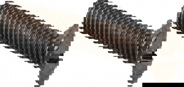 Machine Screw: M10x1.5 x 50.00 mm OAL, Oval Head, Slotted