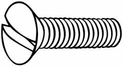 Machine Screw: Oval Head, Slotted