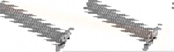 Machine Screw: M6x1 x 90.00 mm Length Under Head, Pan Head, Slotted