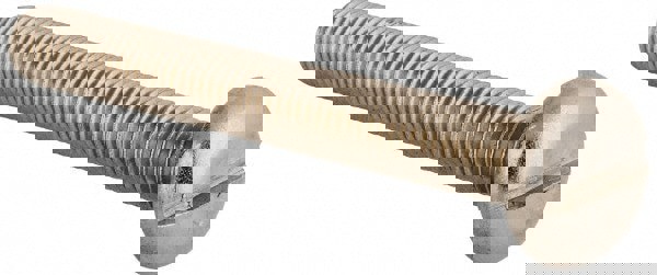 Machine Screw: M10x1.5 x 80.00 mm Length Under Head, Pan Head, Slotted