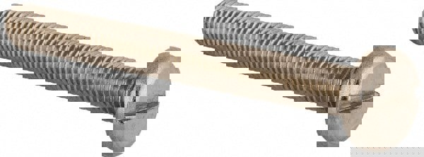 Machine Screw: M10x1.5 x 90.00 mm Length Under Head, Pan Head, Slotted