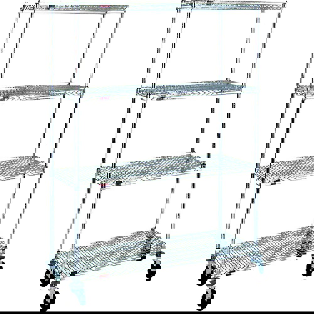 Wire Shelving; Shelving Type: Mobile Wire Shelving ; Shelf Type: Adjustable ; Adjustment Type: Split Sleeve ; Shelf Capacity: 800lb ; Mobility: Mobile ; Width (Inch): 48