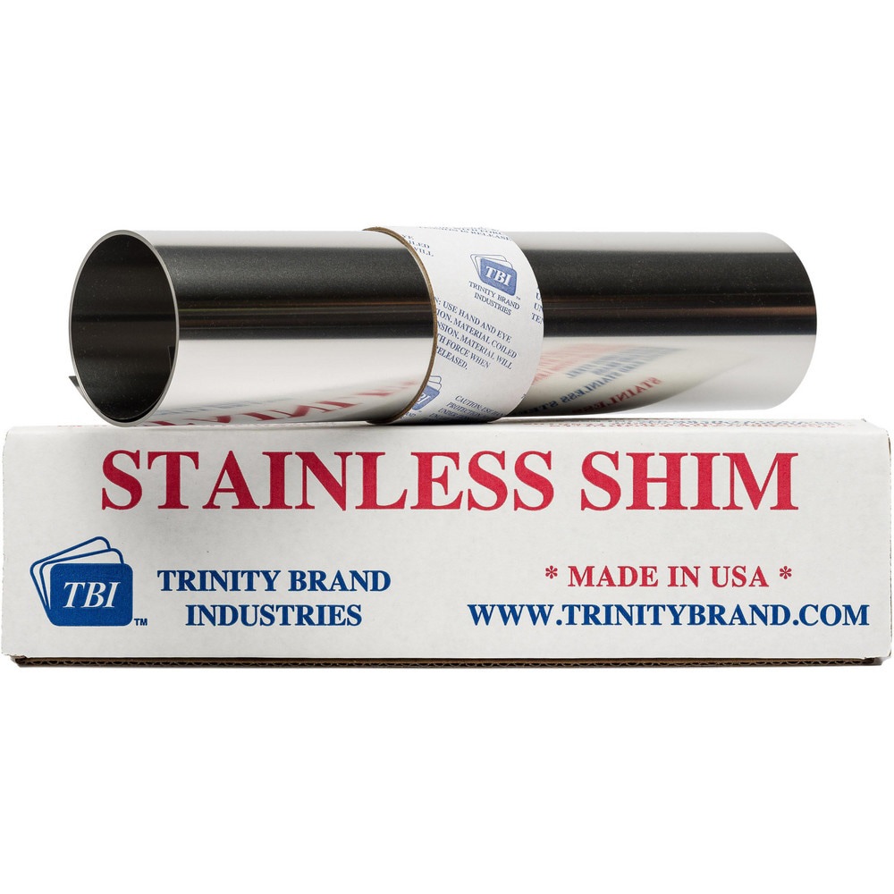 Shim Stock: 0.0005'' Thick, 100'' Long, 12