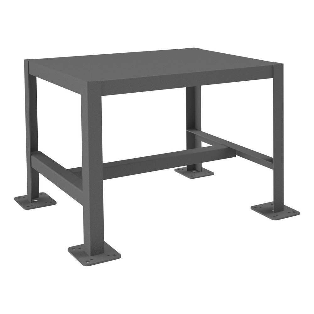 Stationary Machine Work Table: Textured Gray