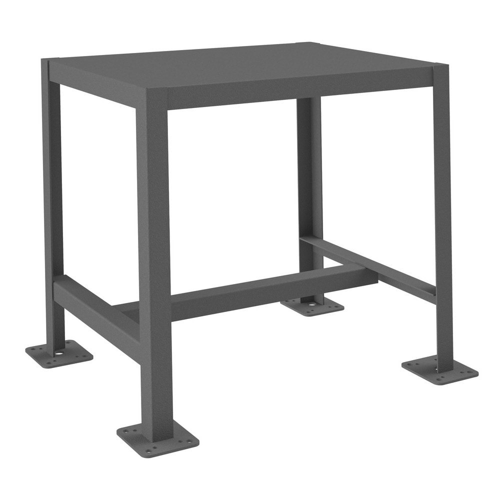 Stationary Machine Work Table: Textured Gray