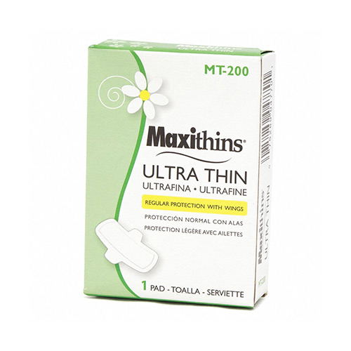 MAXITHINS ULTRA THIN PAD WITH WINGS VEND