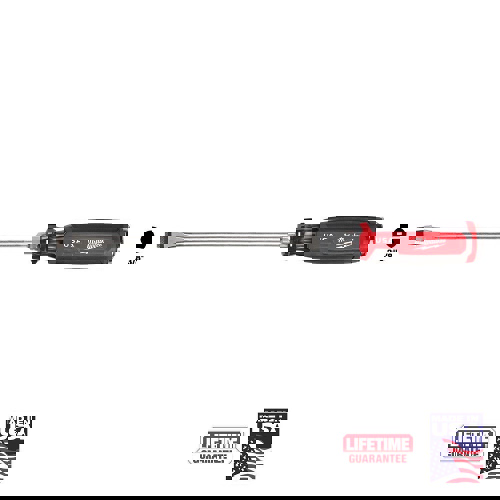 Slotted Screwdrivers; Blade Width (Inch): 3/8 ; Blade Length (Inch): 8 ; Overall Length (Decimal Inch): 12.8000 ; Handle Type: Comfort Grip; Cushion Grip ; Handle Length (Decimal Inch - 4 Decimals): 4.7000 ; Shank Type: Straight