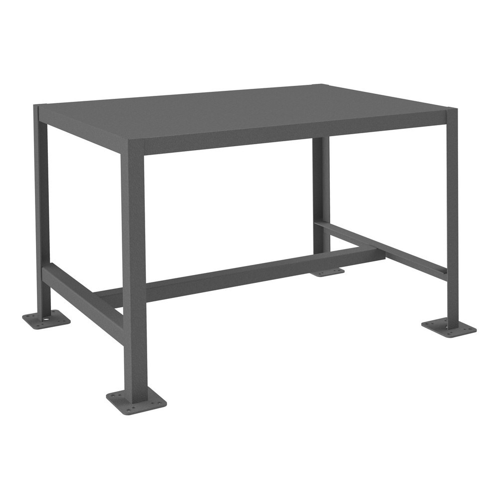 Stationary Machine Work Table: Textured Gray