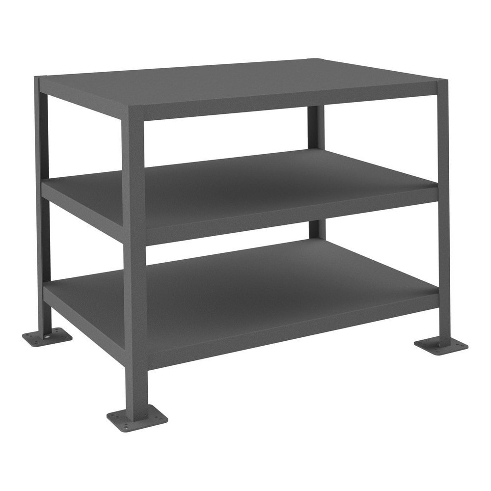 Stationary Machine Work Table: Textured Gray